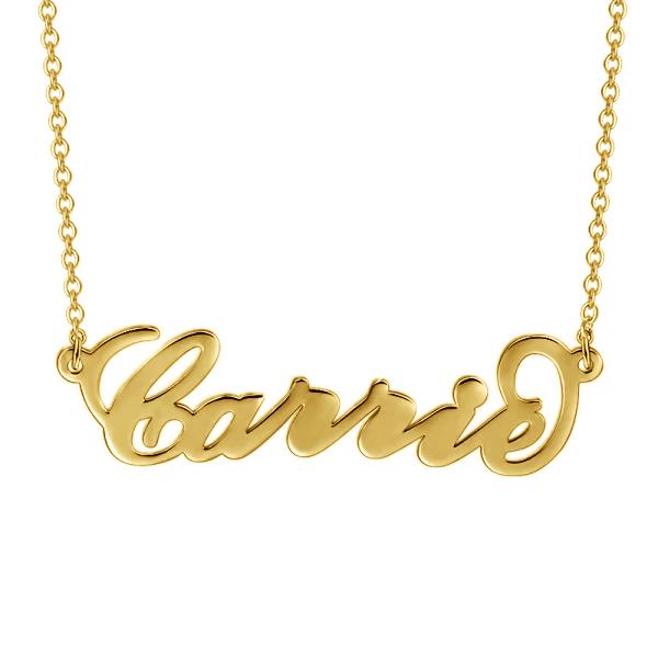 gold necklace with your name